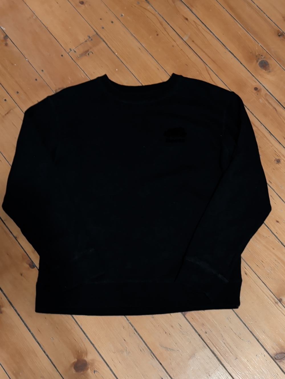 Roots Black Crewneck Sweater, S